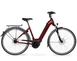 Velo de Ville AEB490 PURE RT (Rücktritt) mit Shimano Nexus Schaltung als Wave-Rahmen in der Farbe ruby red matt