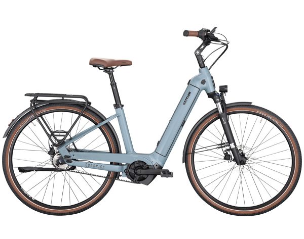 Kettler QUADRIGA P5 BELT RT (Rücktritt) mit 625 Wh-Akku als Wave-Rahmen in der Farbe modern blue matt
