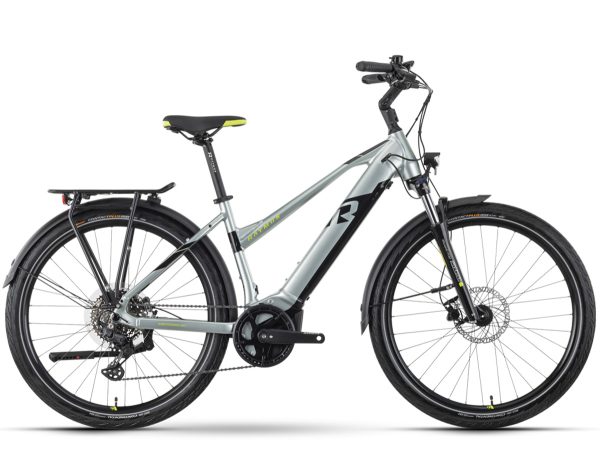 Raymon TourRay E 6.0 mit Trapez-Rahmen in der Farbe pistaccio black lime