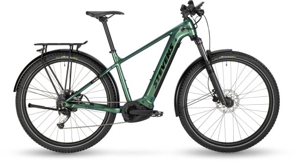Stevens E-HAZARD als MTB-Rahmen in der Farbe electric blue green