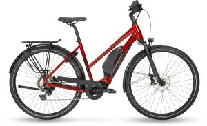 Stevens E-BORMIO LUXE als Trapez-Rahmen in der Farbe metallic red