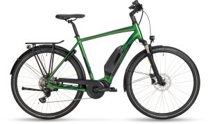 Stevens E-BORMIO als Diamant-Rahmen in der Farbe metallic green