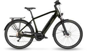 Stevens E-TRITON 7.6.1 als Diamant-Rahmen mit 625 Wh-Akku in der Farbe deep green
