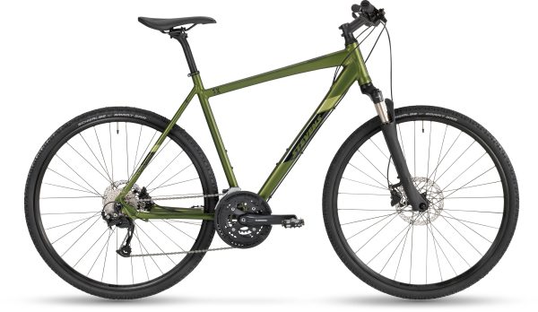 Stevens 5X als Diamant-Rahmen in der Farbe olive, Modell 2023