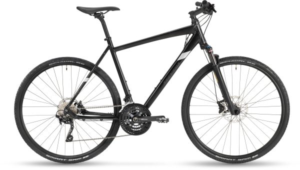 Stevens 6X als Diamant-Rahmen in der Farbe stealth black, Modell 2023