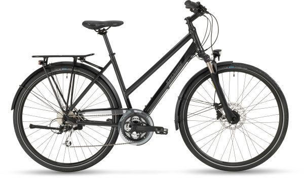 Stevens SAVOIE als Trapez-Rahmen in der Farbe phantom grey, Modell 2023
