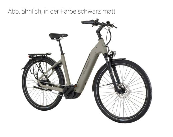 Gudereit EC-4.2 EVO mit 625 Wh-Akku als Wave-Rahmen in der Farbe schwarz matt, Modell 2024