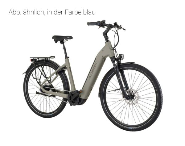 Gudereit EC-4.2 EVO mit 625 Wh-Akku als Wave-Rahmen in der Farbe blau, Modell 2024