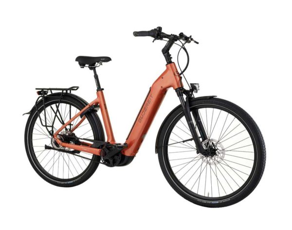 Gudereit EC-5.8 EVO mit 625 Wh-Akku als Wave-Rahmen in der Farbe lachs glanz, Modell 2024