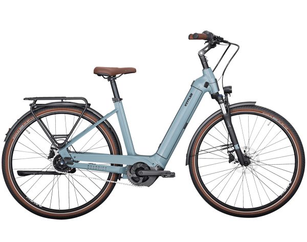 Kettler QUADRIGA P5 FL (Freilauf) mit 625 Wh-Akku als Wave-Rahmen in der Farbe modern blue matt, Modell 2023