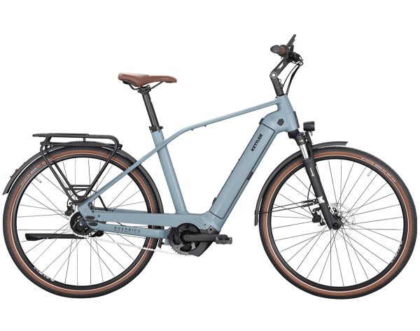 Kettler QUADRIGA P5 FL (Freilauf) mit 625 Wh-Akku als Diamant-Rahmen in der Farbe modern blue matt, Modell 2024