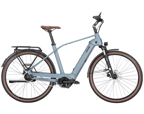 Kettler QUADRIGA P5 RT (Rücktritt) mit 625 Wh-Akku als Diamant-Rahmen in der Farbe modern blue matt, Modell 2024
