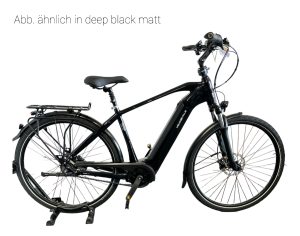 Velo de Ville AEB490 SMOOTH mit 8-Gang Nabenschaltung & 625 Wh-Akku als Diamant-Rahmen in der Farbe deep black matt, Modell 2022