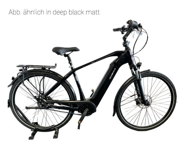 Velo de Ville AEB490 SMOOTH mit 8-Gang Nabenschaltung & 625 Wh-Akku als Diamant-Rahmen in der Farbe deep black matt, Modell 2022