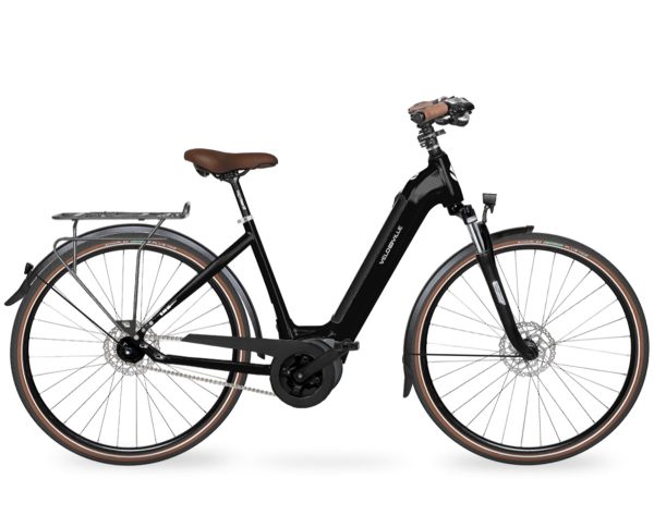 Velo de Ville AEB490 SMOOTH RT (Rücktritt)  mit 8-Gang-Schaltung & 500 Wh-Akku als Wave-Rahmen in der Farbe deep black, Modell 2022/23