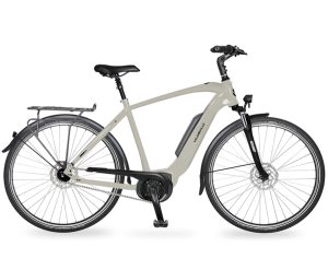 Velo de Ville AEB800 RT (Rücktritt) mit 500 Wh-Akku als Diamant-Rahmen in der Farbe crystal pearl, Modell 2022/23