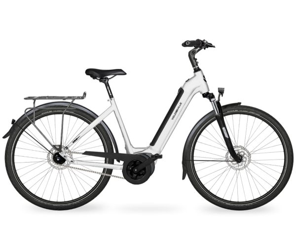 Velo de Ville AEB490 RT (Rücktritt) mit 8-Gang-Schaltung & 400 Wh-Akku als Wave-Rahmen in der Farbe pure white, Modell 2024