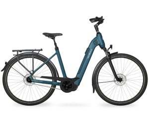 Velo de Ville CEB590 FL (Freilauf) mit 8-Gang-Nabenschaltung & 400 Wh-Akku als Wave-Rahmen in der Farbe petrol blue matt, Modell 2024