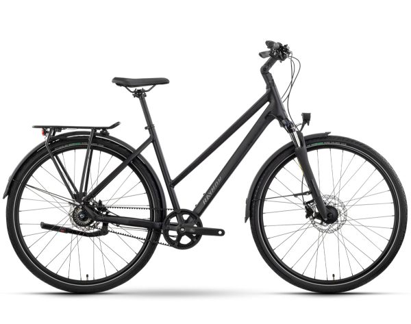 Raymon ZAYN ULTRA FL (Freilauf) als Trapez-Rahmen in der Farbe black stealth