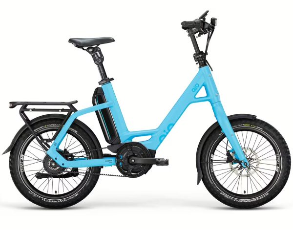 QIO EINS P-E FL (Freilauf) mit Enviolo TR-Schaltung & 545 Wh-Akku als Unisex-Rahmen in der Farbe ice blue matt, Modell 2025