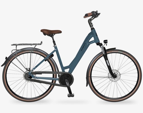 Velo de Ville A 400 FL (Freilauf) mit 8-Gang Schaltung als Wave-Rahmen in der Farbe petrol blue matt, Modell 2025