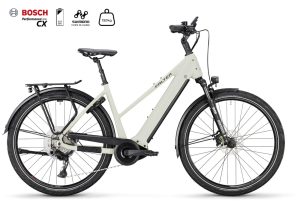 Falter E 9.4 mit 625 Wh-Akku als Trapez-Rahmen in der Farbe light grey, Modell 2025