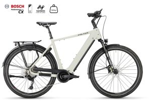 Falter E 9.4 mit 625 Wh-Akku als Diamant-Rahmen in der Farbe light grey, Modell 2025