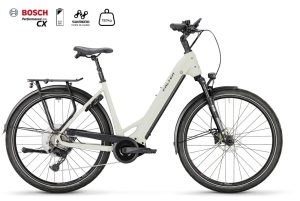 Falter E 9.4 mit 625 Wh-Akku als Wave-Rahmen in der Farbe light grey, Modell 2025
