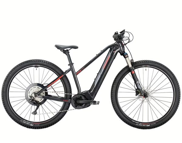 Conway CAIRON S 5.0 mit 750 Wh-Akku als Trapez-Rahmen in der Farbe black metallic red metallic matt, Modell 2024