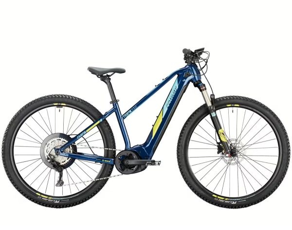 Conway CAIRON S 5.0 mit 750 Wh-Akku als Trapez-Rahmen in der Farbe darkblue metallic lightblue, Modell 2024