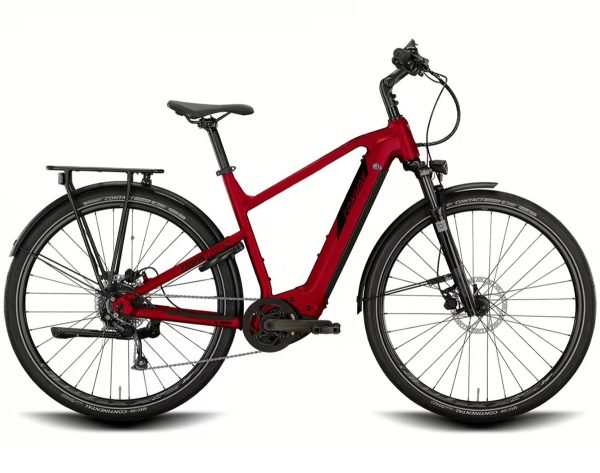 Conway CAIRON T 2.0 mit 625 Wh-Akku als Diamant-Rahmen in der Farbe red metallic black metallic, Modell 2022