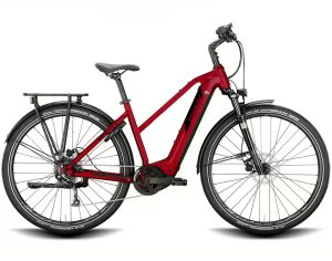 Conway CAIRON T 2.0 mit 625 Wh-Akku als Trapez-Rahmen in der Farbe red metallic black metallic, Modell 2022