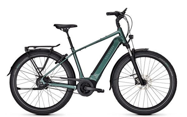 Kalkhoff IMAGE 3 MOVE BLX FL (Freilauf) mit 500 Wh-Akku als Diamant-Rahmen in der Farbe techgreen glossy