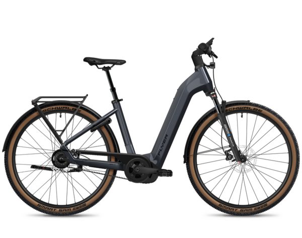 Flyer G1 Gotour 5.23 CX FL (Freilauf) mit 750 Wh-Akku als Wave-Rahmen in der Farbe cold anthracite gloss, Modell 2025