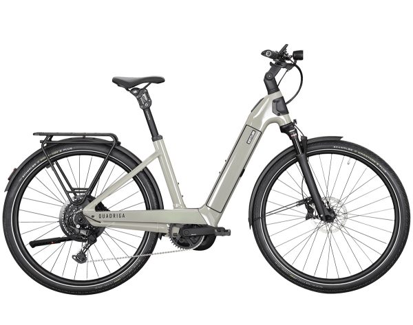 Kettler QUADRIGA CX10 FL (Freilauf) mit 800 Wh-Akku als Wave-Rahmen in der Farbe gentlemen's grey