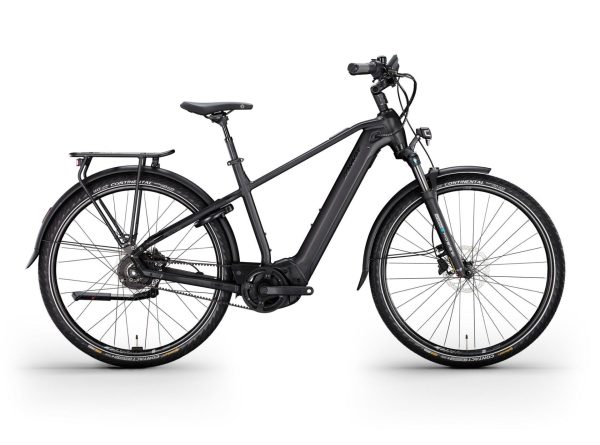 Conway CAIRON T 6.0 FL (Freilauf) mit stufenloser Schaltung & 750 Wh-Akku als Diamant-Rahmen in der Farbe black matt