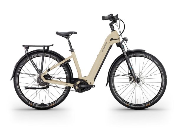Conway CAIRON T 6.0 FL (Freilauf) mit stufenloser Schaltung & 750 Wh-Akku als Diamant-Rahmen in der Farbe desert matt