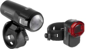 AXA LED Akkuleuchten Set COMPACTLINE mit 35 Lux Lichtstärke