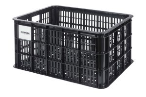 Basil Kunststoff-Fahrradkasten CRATE MIK 2.0 in der Farbe schwarz