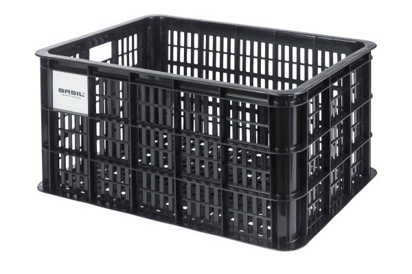 Basil Kunststoff-Fahrradkasten CRATE MIK 2.0 in der Farbe schwarz
