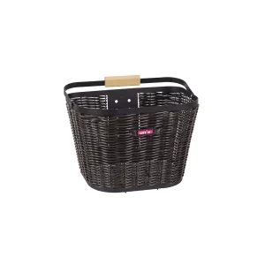 Unix Vorderradkorb BETTINO mit Klickfix-Befestigungssystem & 16 l Volumen in der Farbe schwarz