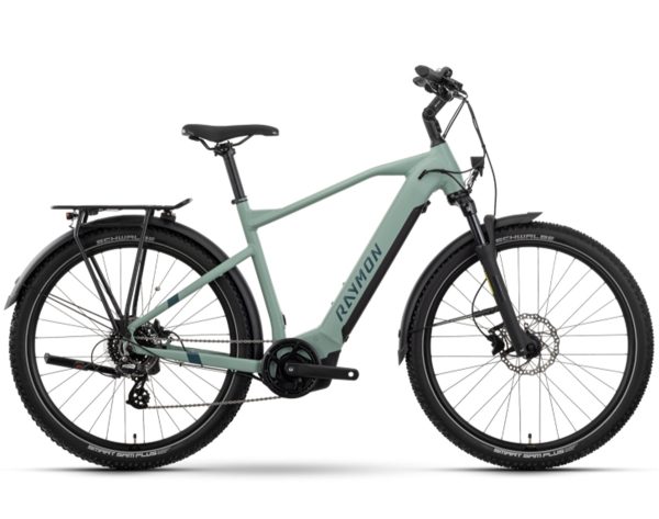 Raymon TOURRAY SELECT FL (Freilauf) mit 630 Wh-Akku als Diamant-Rahmen in der Farbe mint aqua cotton