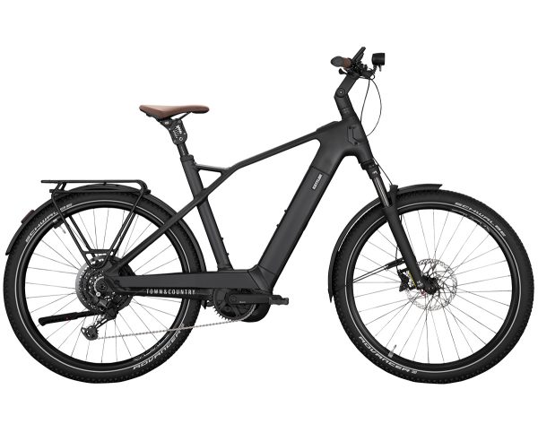 Kettler TOWN & COUNTRY CX10 FL (Freilauf) mit 10-Gang Schaltung & 800 Wh-Akku als Diamant-Rahmen in der Farbe black matt