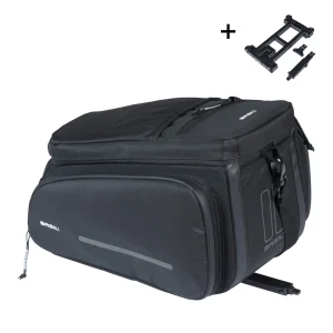 Basil Gepäckträgertasche MOVE MIK mit 10 - 26 l Volumen in der Farbe schwarz