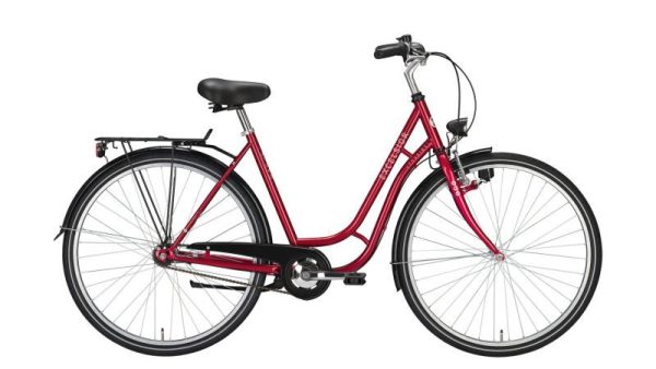 Excelsior TOURING RT (Rücktritt) mit 3-Gang Schaltung als 26"-Wave-Rahmen in der Farbe red metallic