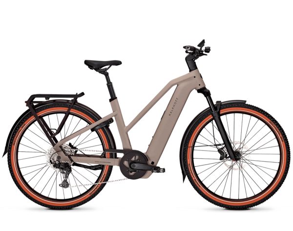 Kalkhoff ENTICE 5+ ADVANCE FL (Freilauf) mit 800 Wh-Akku als Trapez-Rahmen in der Farbe moonstonegrey matt