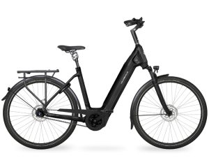 Velo de Ville AEB 890 PRO RT (Rücktritt) mit 5-Gang Nabenschaltung & 625 Wh-Akku als Wave-Rahmen in der Farbe deep black matt, Modell 2025