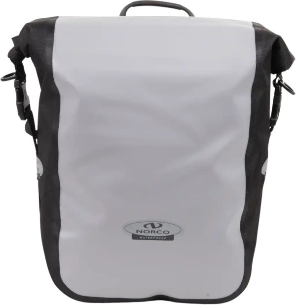 Norco Columbia Gepäckträgertaschen-Set wasserdicht grau – Bild 3