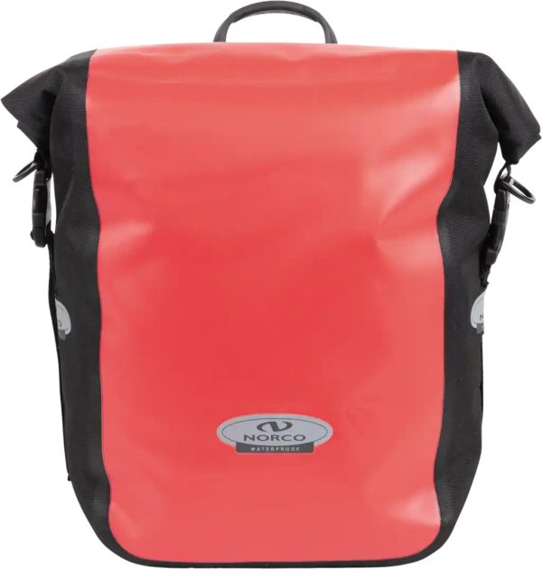 Norco Columbia Gepäckträgertaschen-Set wasserdicht rot – Bild 3