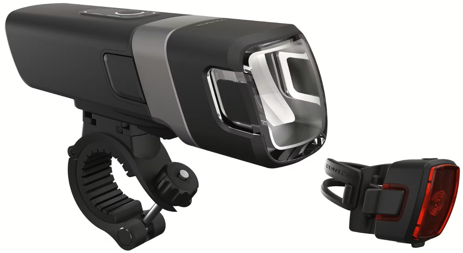 Contec USB-Akku Beleuchtungsset 120Lux+ Bremslicht